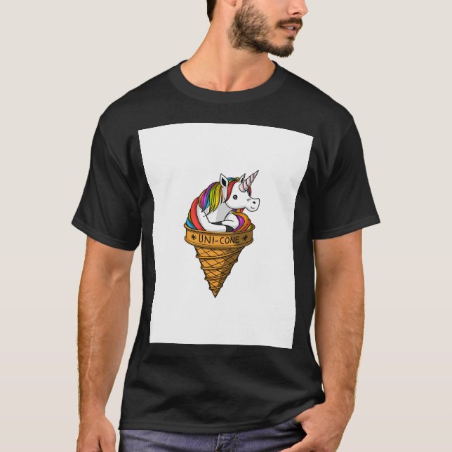 Unicorn Ice Cream T-Shirt (Front)