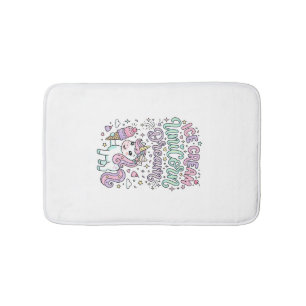 Unicorn Ice Cream Unicorn Dream Cute Pastel Produc Bath Mat
