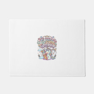Unicorn Ice Cream Unicorn Dream Funny Typography D Doormat