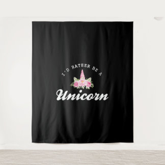 Unicorn I'd rather be a unicorn Tapestry