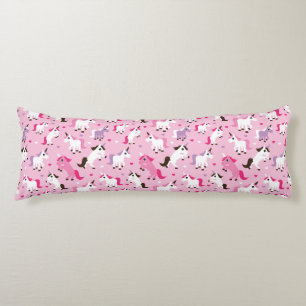 unicorn illustration kids background body cushion