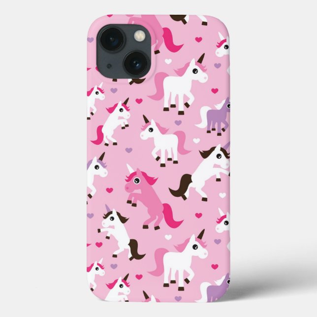 unicorn illustration kids background Case-Mate iPhone case (Back)