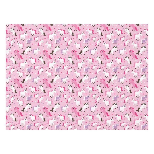 unicorn illustration kids background tablecloth (Front (Horizontal))