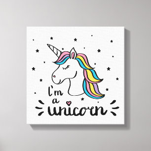 Unicorn   I'm A Unicorn Canvas Print