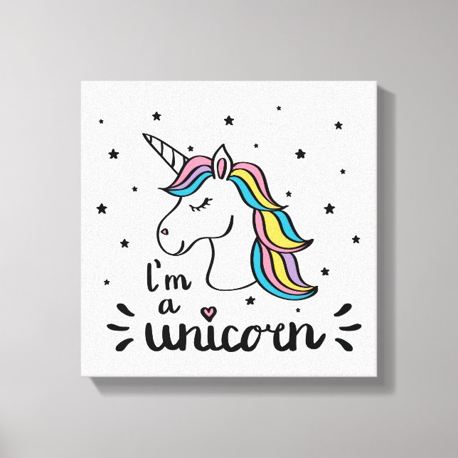 Unicorn | I'm A Unicorn Canvas Print (Front)