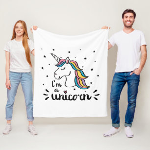 Unicorn I'm A Unicorn Fleece Blanket