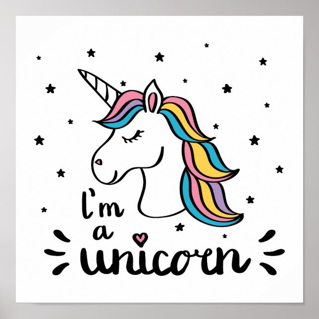 Unicorn | I'm A Unicorn Poster (Front)