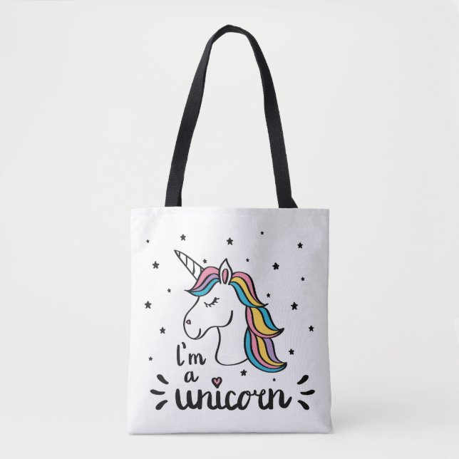 Unicorn | I'm A Unicorn Tote Bag (Front)