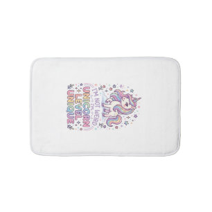 Unicorn I'm Not Weird I'm Unicorn Level Unique Ado Bath Mat