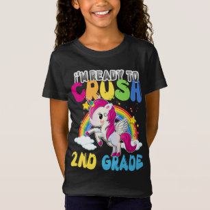Unicorn I'm Ready To Crush 2nd Grade T-Shirt