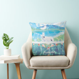 Unicorn in a paradise dream world customized  cushion