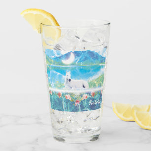 Unicorn in a paradise dream world customized glass