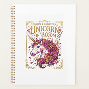 Unicorn in Bloom Stylish Zazzle Design_1 Planner
