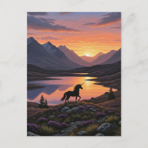 Unicorn in Cairngorms National Park Scotland Postcard