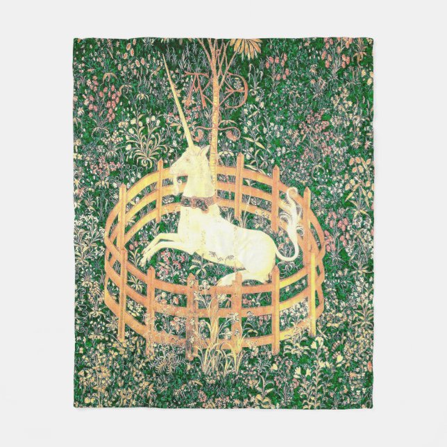 Unicorn In Captivity Fleece Blanket (Front)