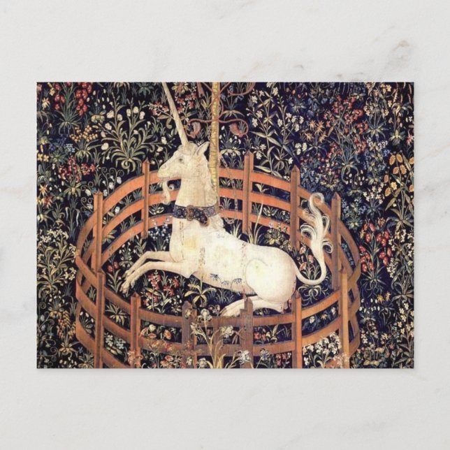 Unicorn In Captivity Postcard (Front)