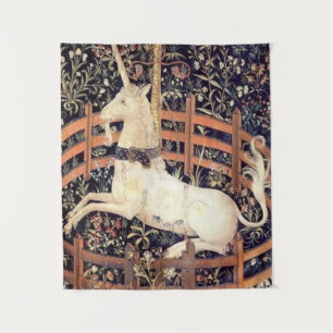 Unicorn In Captivity Tapestry