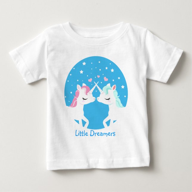 Unicorn in love shirt customisable (Front)
