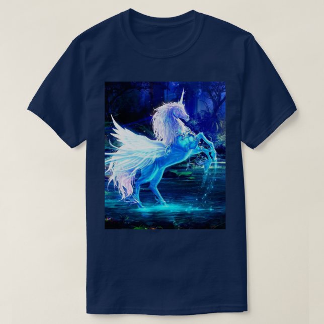 Unicorn in Moonlight Pegasus Women's  T-Shirt (Design Front)