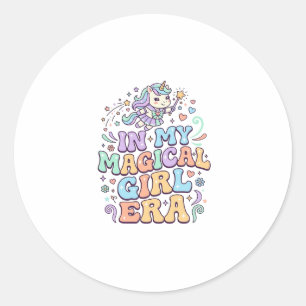 Unicorn In My Magical Girl Era Kawaii Sticker and 