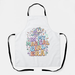 Unicorn In My Magical Girl Era Kawaii Sticker and Apron