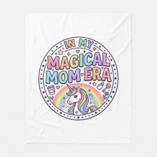 Unicorn In My Magical Mum Era Funny Shirt Graphic_ Fleece Blanket