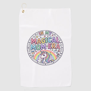 Unicorn In My Magical Mum Era Funny Shirt Graphic_ Golf Towel