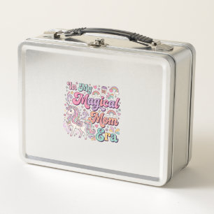 Unicorn In My Magical Mum Era Kawaii POD Artwork_1 Metal Lunch Box