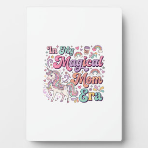 Unicorn In My Magical Mum Era Kawaii POD Artwork_1 Plaque