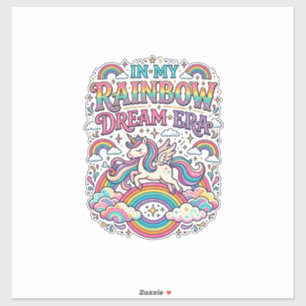 Unicorn In My Rainbow Dream Era Colourful Apparel