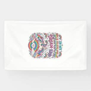 Unicorn In My Rainbow Dream Era Colourful Apparel Banner