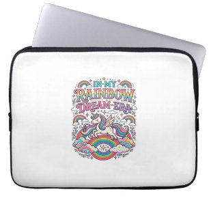 Unicorn In My Rainbow Dream Era Colourful Apparel Laptop Sleeve