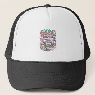 Unicorn In My Rainbow Dream Era Colourful Apparel  Trucker Hat