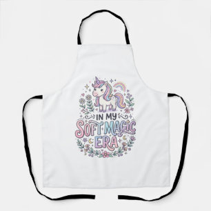 Unicorn In My Soft Magic Era Playful Typography De Apron
