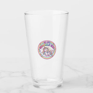 Unicorn In My Sparkle Era Funny Print on Demand De Glass