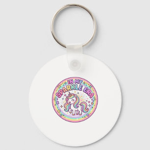 Unicorn In My Sparkle Era Funny Print on Demand De Key Ring