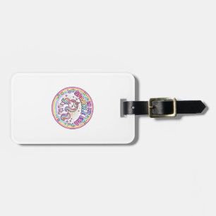Unicorn In My Sparkle Era Funny Print on Demand De Luggage Tag