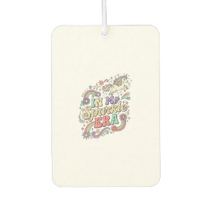 Unicorn In My Sparkle Era Kawaii Apparel Graphic_1 Car Air Freshener