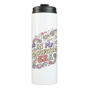 Unicorn In My Sparkle Era Kawaii Apparel Graphic_1 Thermal Tumbler