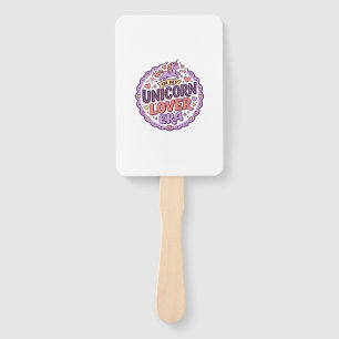 Unicorn In My Unicorn Lover Era Whimsical Merch De Hand Fan