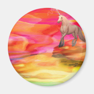 Unicorn in Painted Desert Magnet