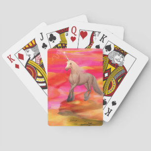 Unicorn in Painted Desert Playing Cards
