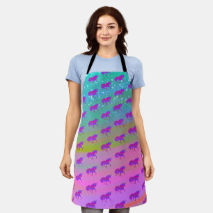 Unicorn in Rainbow Cloud Apron