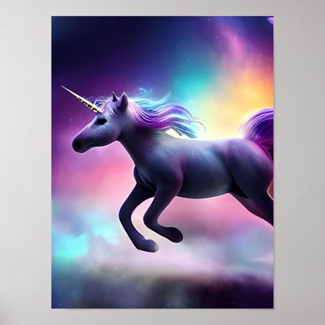 Unicorn in Space Poster (Front)