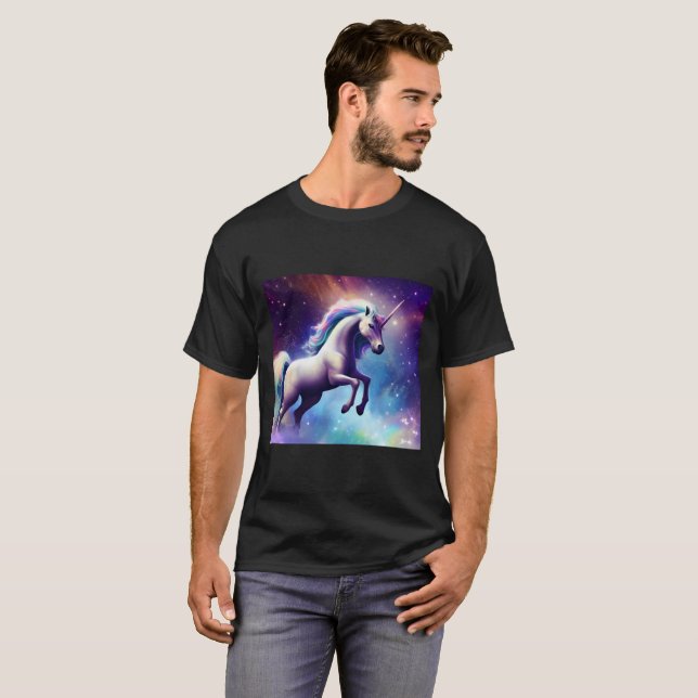 Unicorn in Space T-Shirt (Front Full)