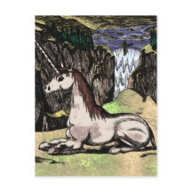 "Unicorn in the Mountains" colourized