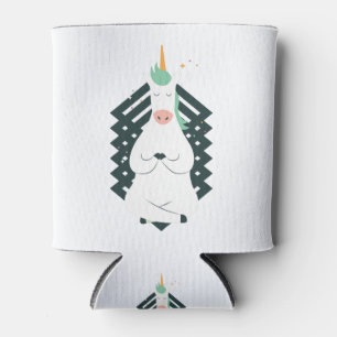 Unicorn in Yoga Pose Can Cooler