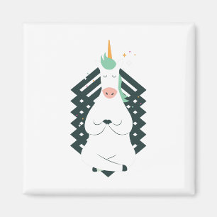 Unicorn in Yoga Pose Magnet