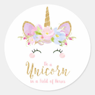 Unicorn Inspirational Sticker Labels Favours Gift