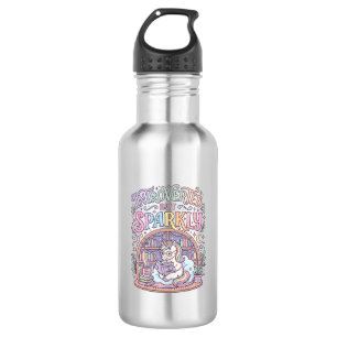 Unicorn Introverted but Sparkly Original White Bac 532 Ml Water Bottle